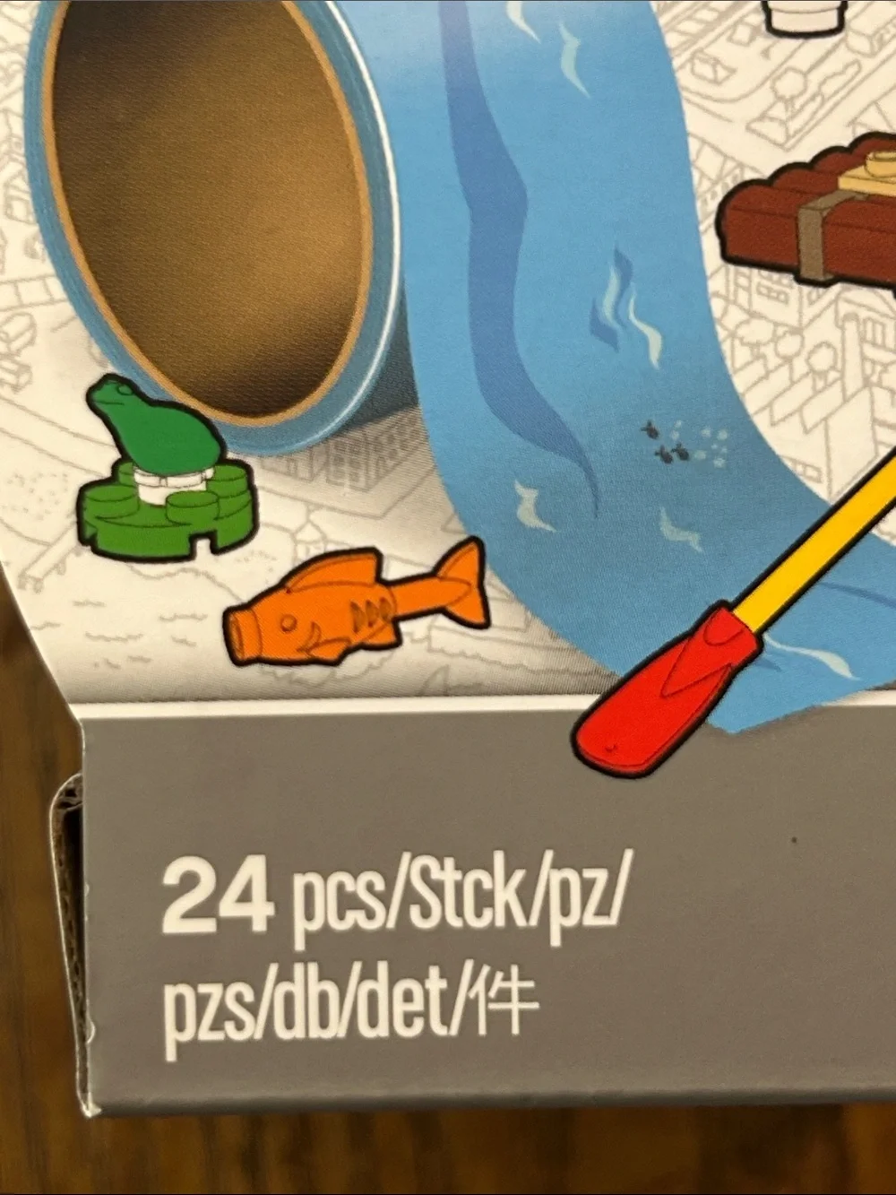 Lego xtra Blue Water Play Accessories Pack with Red Oar and Green Seaweed